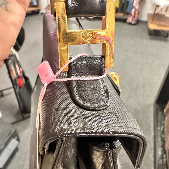 MCM Black Monogram Handbag - Picture 2 of 7